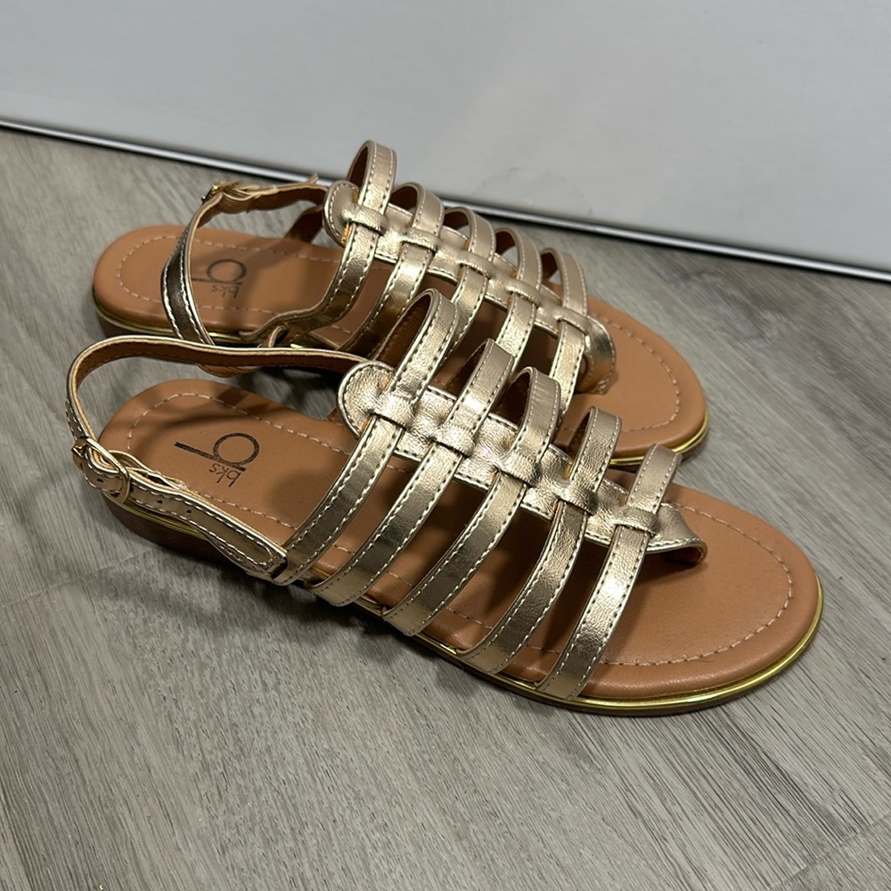 Rose gold sandals
